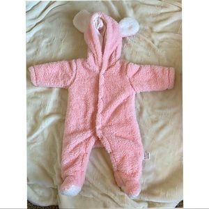 3 month baby winter fuzzy suit